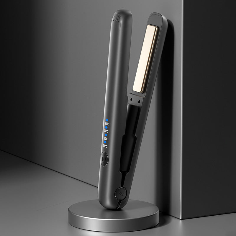 Wireless Hair Straightener & Curler | Dual-Use Charging Portable Styling Tool