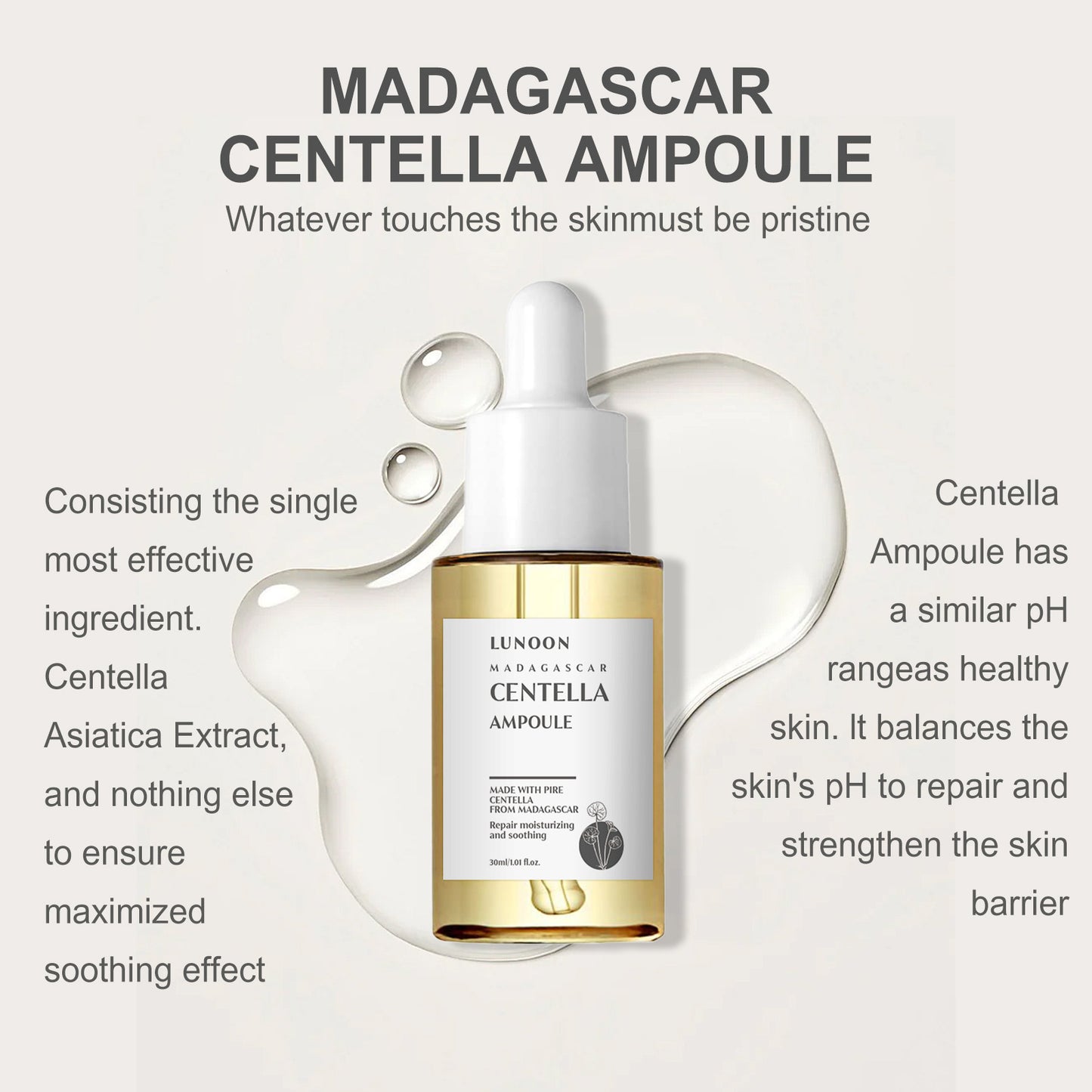 Centella Asiatica Facial Essence – Pore Minimizing & Skin Repair Serum | 30ml Moisturizing & Brightening