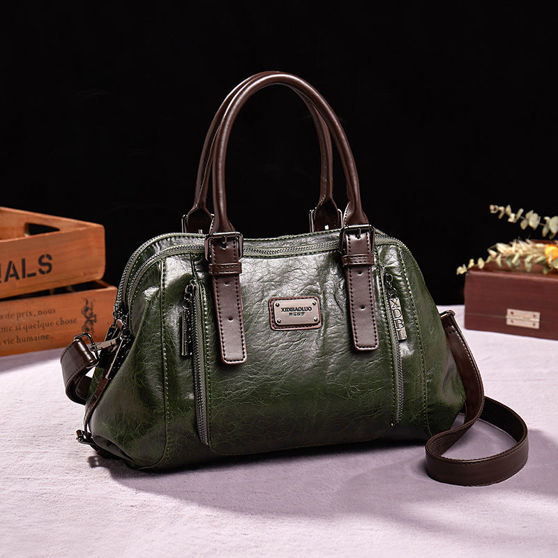 Women’s Genuine Leather Crossbody Handbag – Shoulder Tote Purse