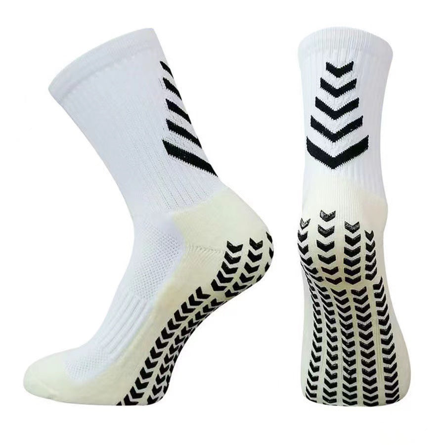 Men’s Mid-Calf Athletic Socks – Non-Slip Silicone Thickened Sports Running Socks
