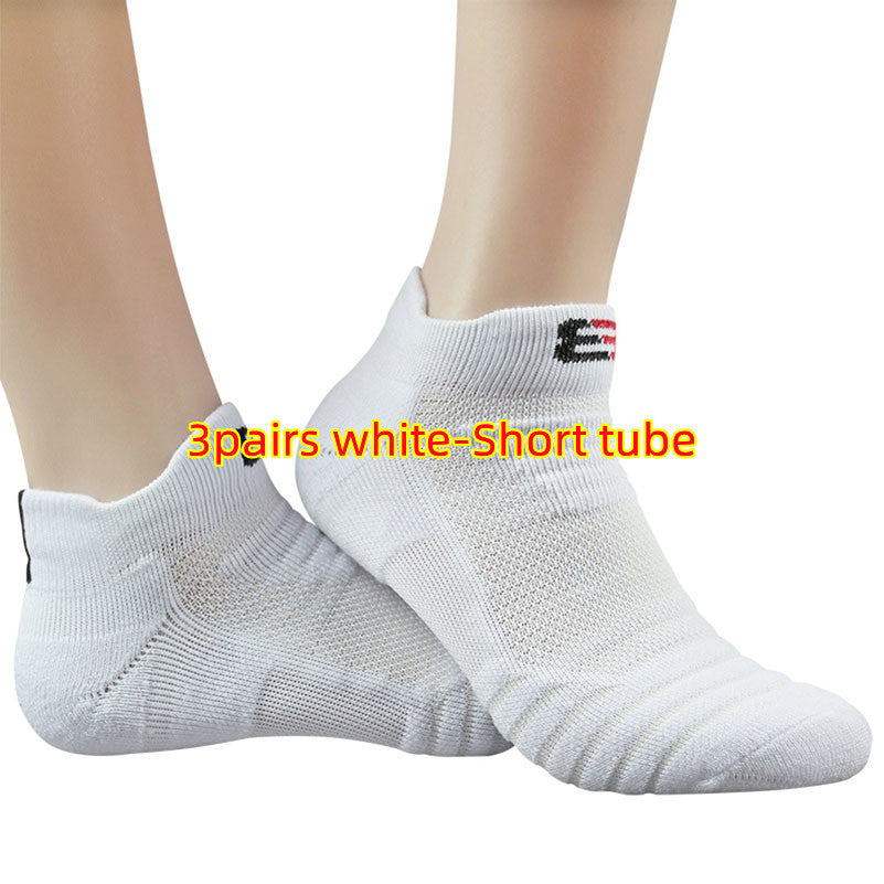 Unisex Pure Color Cotton Socks – 3 Pairs Breathable Casual Socks (Black/White/Gray)