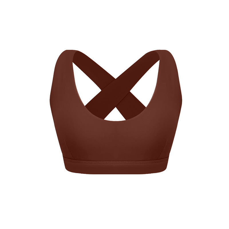 X-Type Hollow-Out Beauty Back Sports Bra – High Elastic Sexy Backless Workout Vest