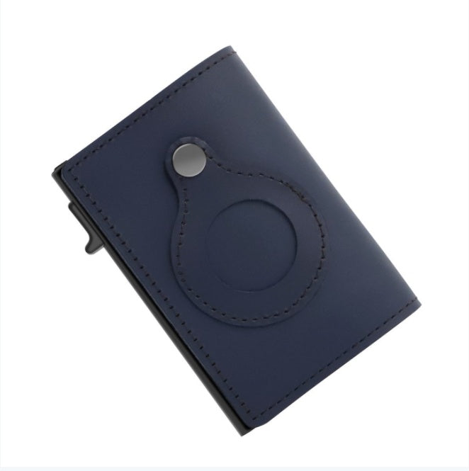 AirTag Wallet for Men – Anti-Theft RFID Slim Leather Card Holder with Money Clip & Apple AirTag Pocket