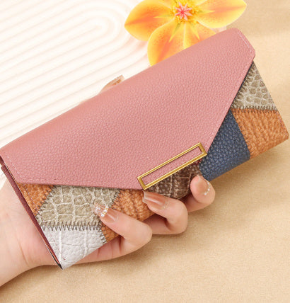 Multi-Functional Retro Buckle Thin Coin Purse – Korean Style Long Wallet for Women