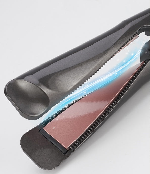 2-in-1 Professional Hair Straightener & Crimper – Wet/Dry Curling & Straightening Comb