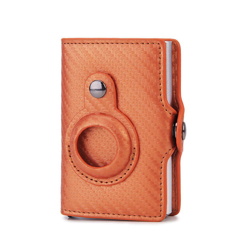 Multifunctional Airtag Wallet – Men’s Short PU Leather Card Holder with RFID & Zipper Pocket
