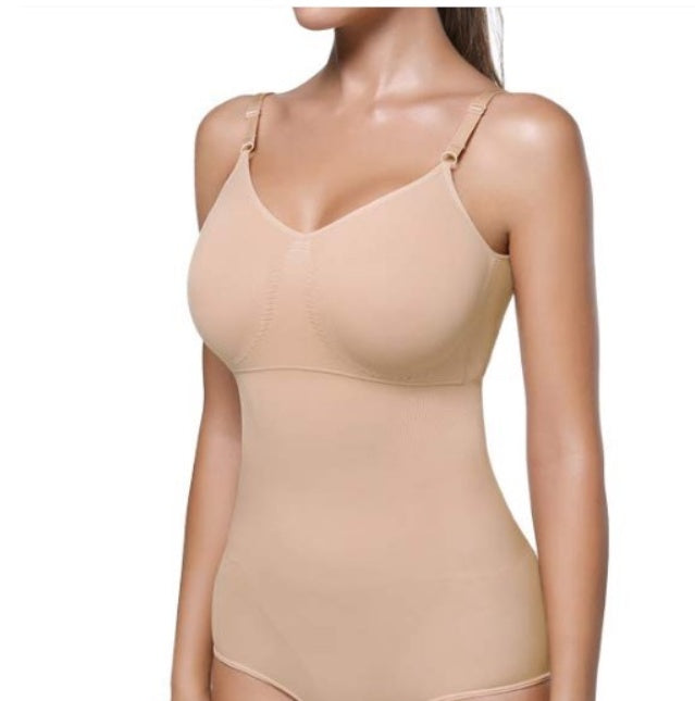 Women’s Sexy Cotton Bodysuit – Solid Color Adjustable Strap Slim Fit Spring Outfit