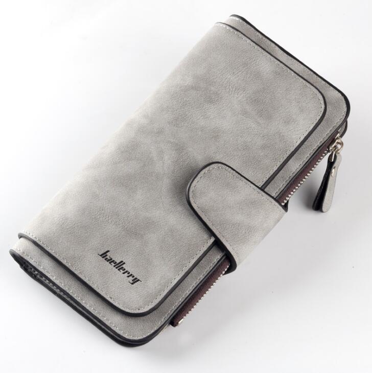 Fashion Women’s Wallet – PU Leather Zipper Design Purse