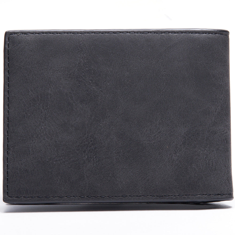 Fashion Men’s Wallet – Slim PU Leather Money Clip Wallet with Coin Pocket, Zipper & Card Holder