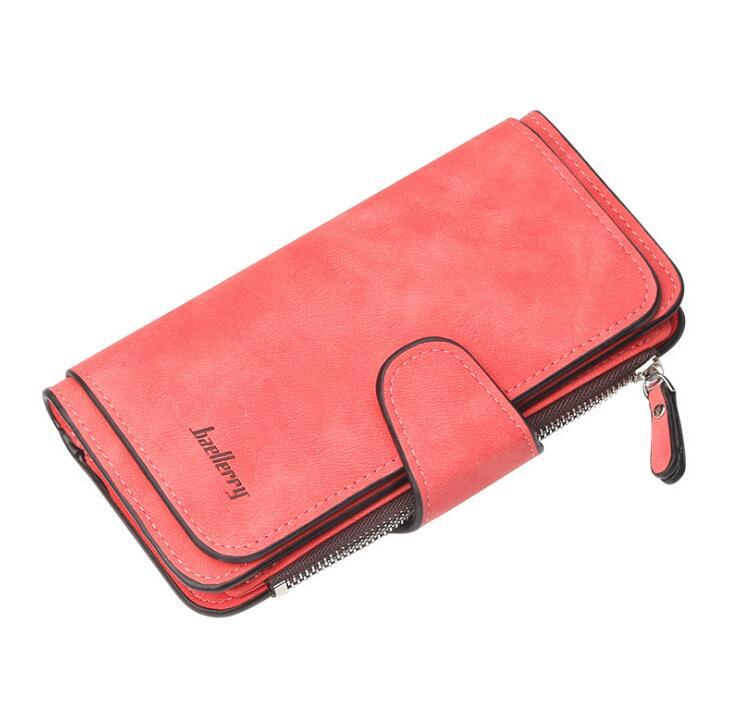 Fashion Women’s Wallet – PU Leather Zipper Design Purse
