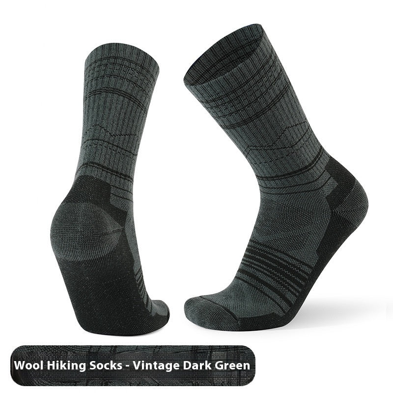 Unisex Wool Knee-High Sports Socks – Warm, Breathable & Anti-Slip Skiing Socks
