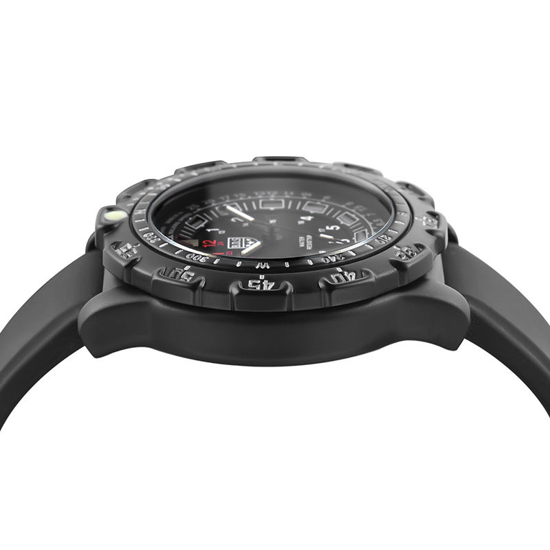 Men’s Military Quartz Watch – Waterproof 50M Sports Wristwatch with Alarm & Luminous Display