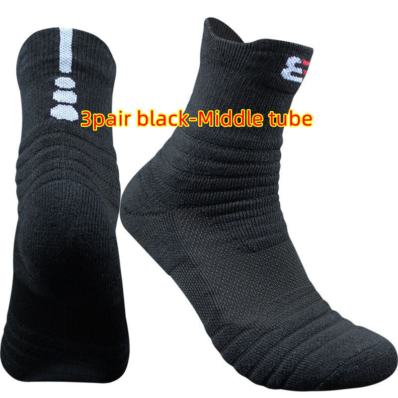Unisex Pure Color Cotton Socks – 3 Pairs Breathable Casual Socks (Black/White/Gray)