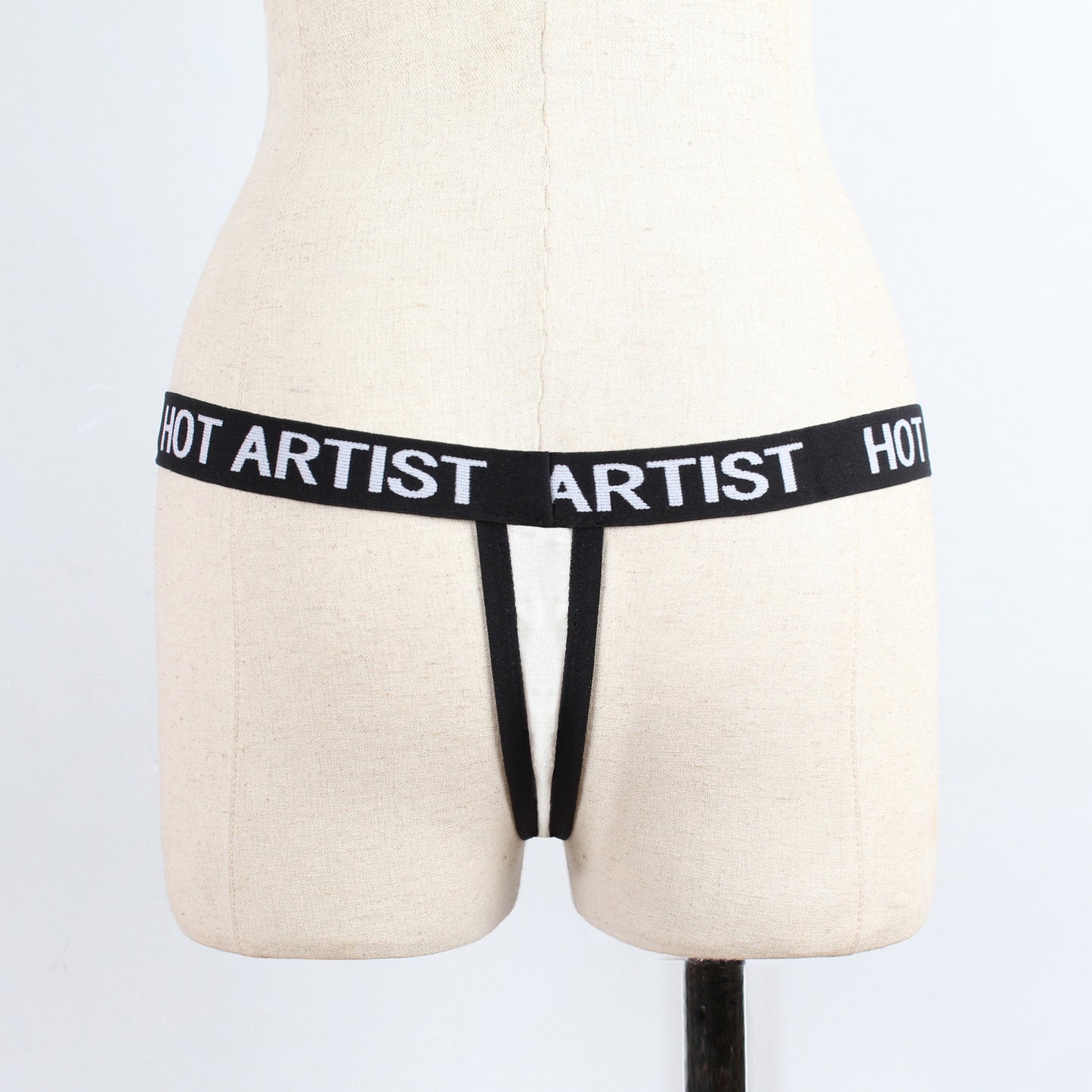 Fashion Contrast Color Women’s Thong – Sexy Low-Rise Underwear in White & Black