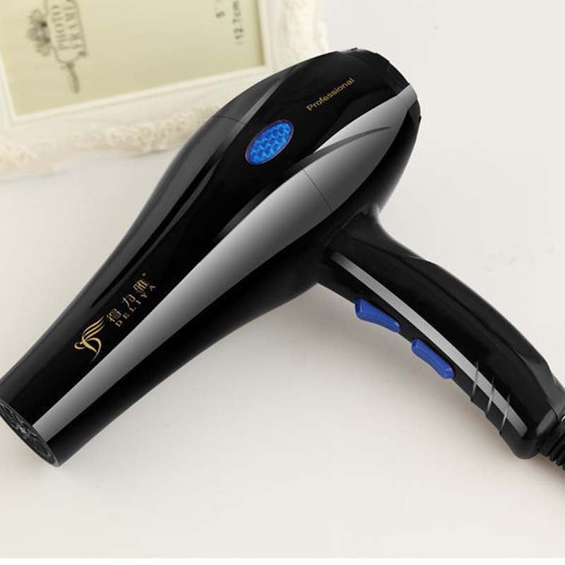 Home Hairdressing High-Power Hair Dryer – 2000W+ Blue Light Negative Ion, 5-Speed Hot & Cold Air