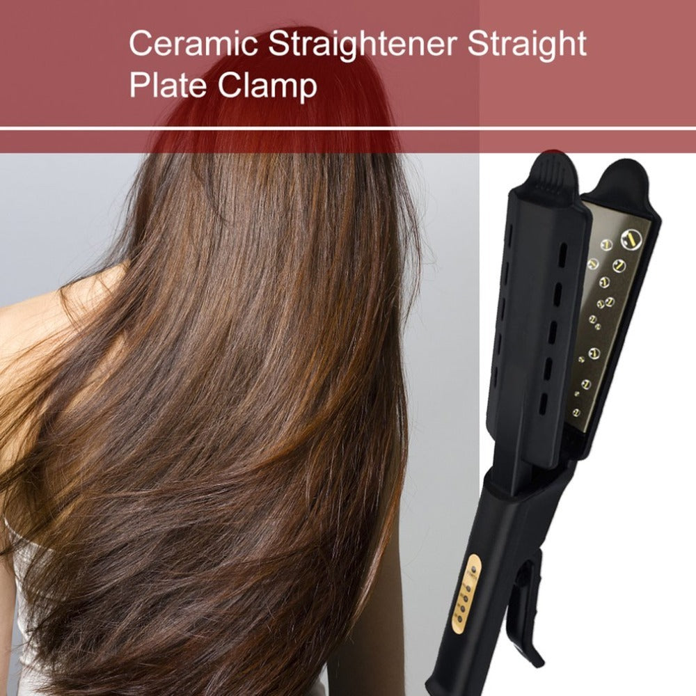 U.S. Standard Steam Hair Straightener – Non-injury Flat Iron Splint for Wet & Dry Hair
