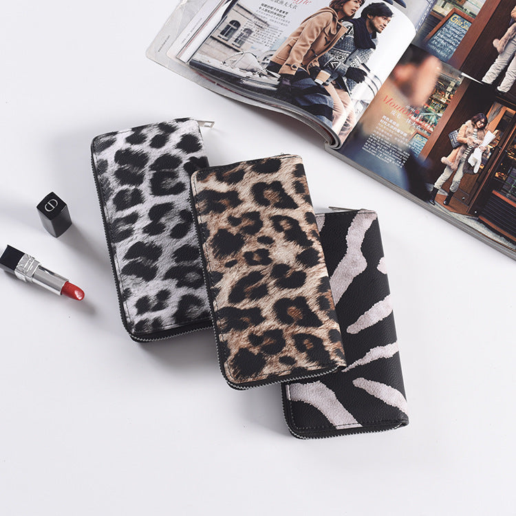 Fashion Long Zipper Women’s Wallet – PU Leather Korean Style Clutch Purse