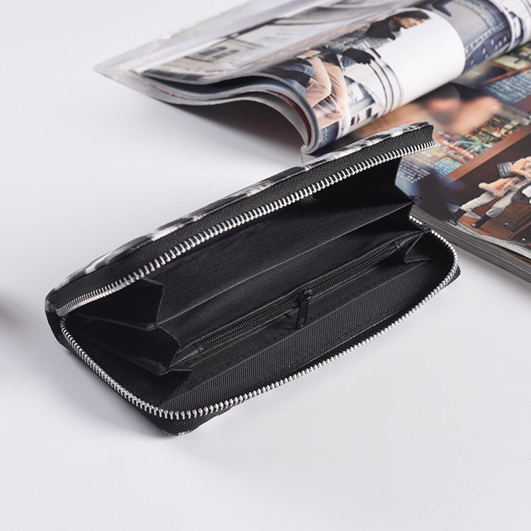 Fashion Long Zipper Women’s Wallet – PU Leather Korean Style Clutch Purse