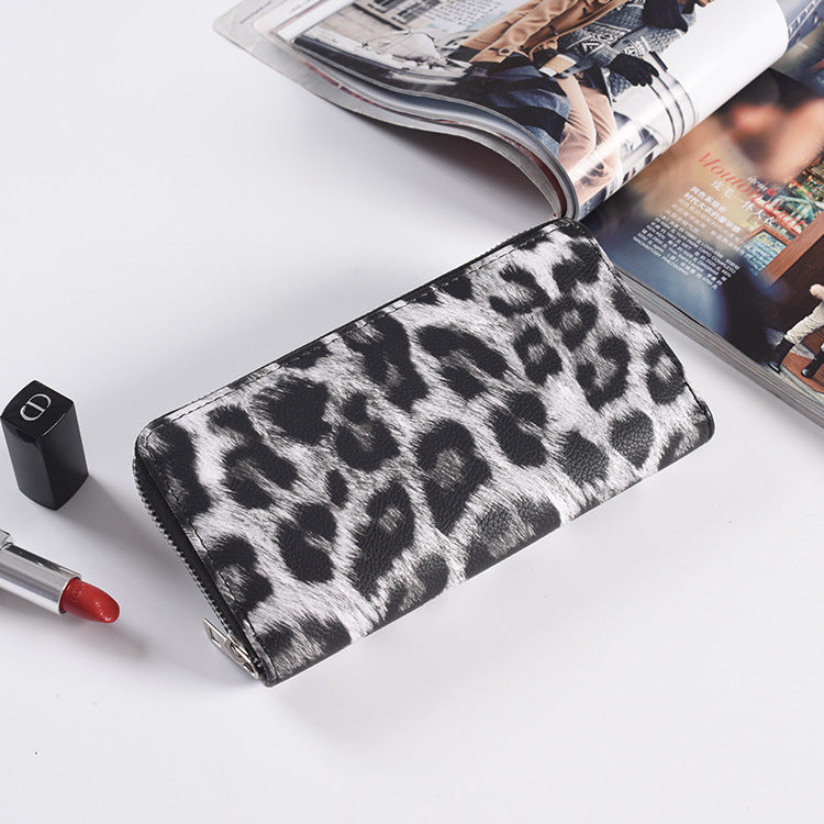 Fashion Long Zipper Women’s Wallet – PU Leather Korean Style Clutch Purse