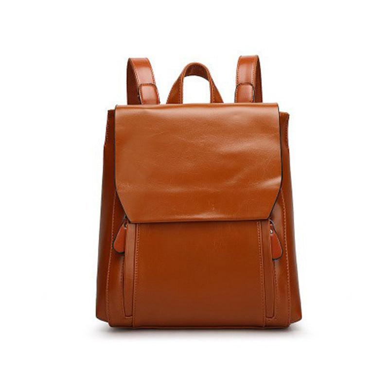 Women’s Genuine Leather Backpack – Multifunction Crossbody Shoulder Bag Laptop Rucksack