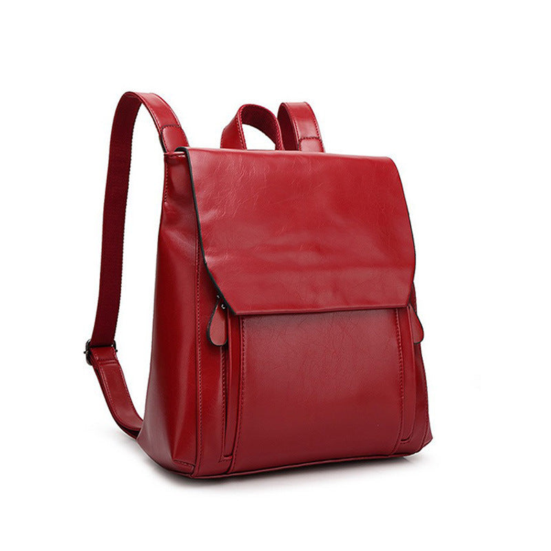 Women’s Genuine Leather Backpack – Multifunction Crossbody Shoulder Bag Laptop Rucksack