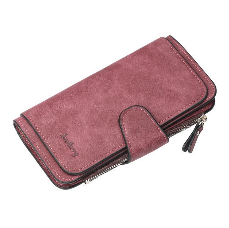 Fashion Women’s Wallet – PU Leather Zipper Design Purse