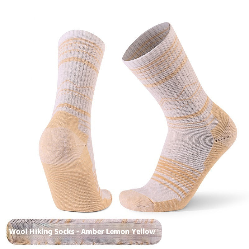 Unisex Wool Knee-High Sports Socks – Warm, Breathable & Anti-Slip Skiing Socks
