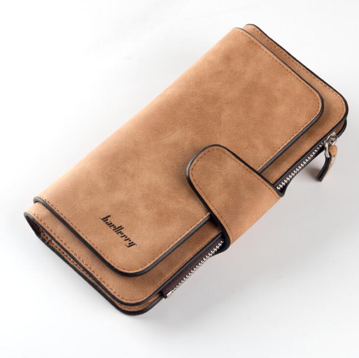 Fashion Women’s Wallet – PU Leather Zipper Design Purse