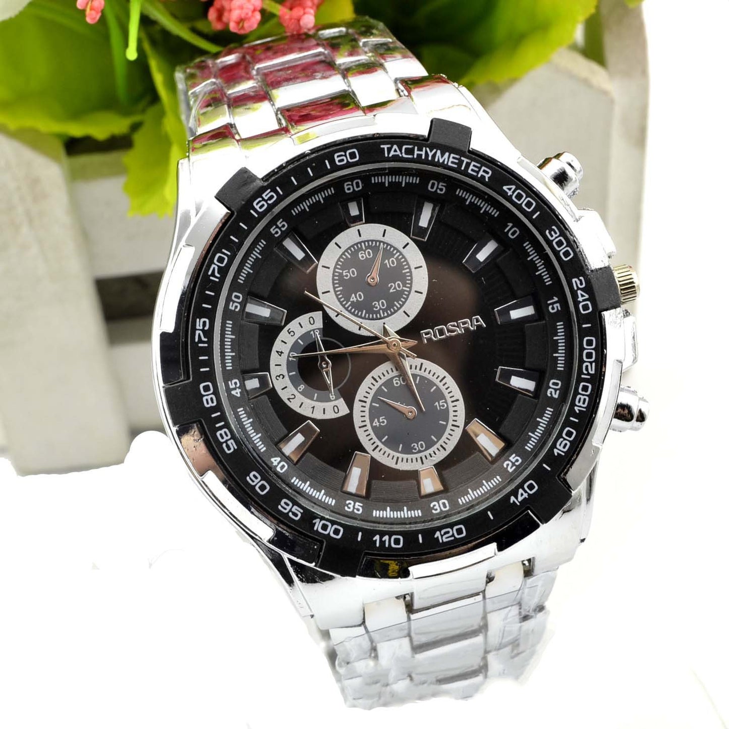 Original Men’s Stainless Steel Quartz Watch – Luminous Calendar Sports Wristwatch