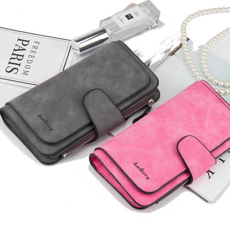 Fashion Women’s Wallet – PU Leather Zipper Design Purse