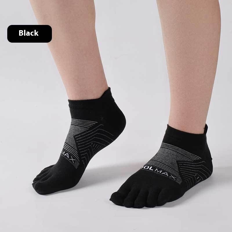 Men’s Sports Marathon Toe Socks – CoolMax Quick-Dry Breathable Running Socks