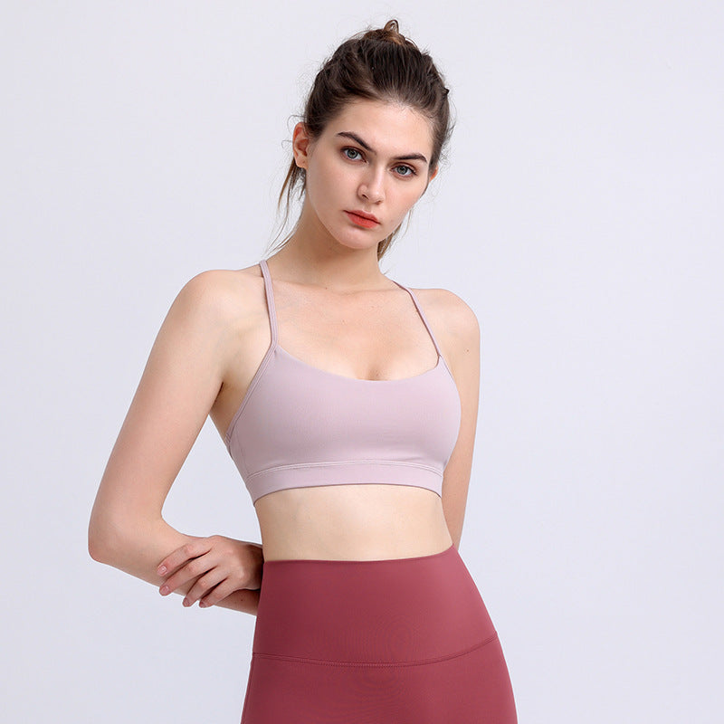 Women’s Sling Yoga Bra – Sports & Fitness Nylon Crop Top