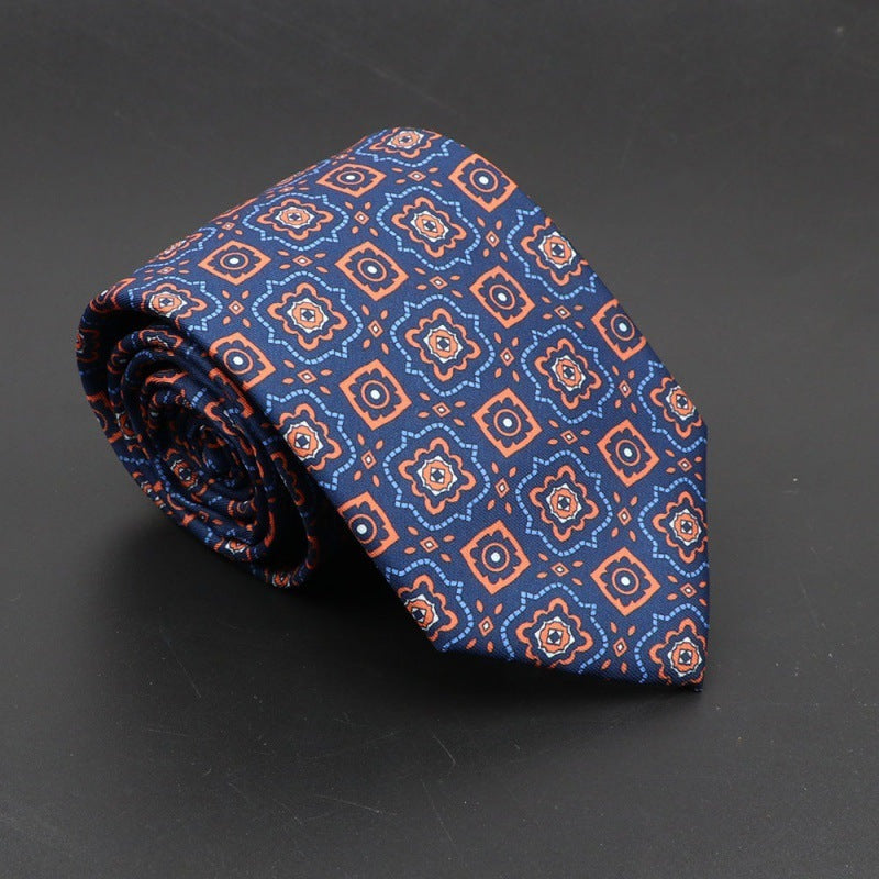 Super Soft Bohemian Silk Tie – Men’s Fashion 75mm Necktie