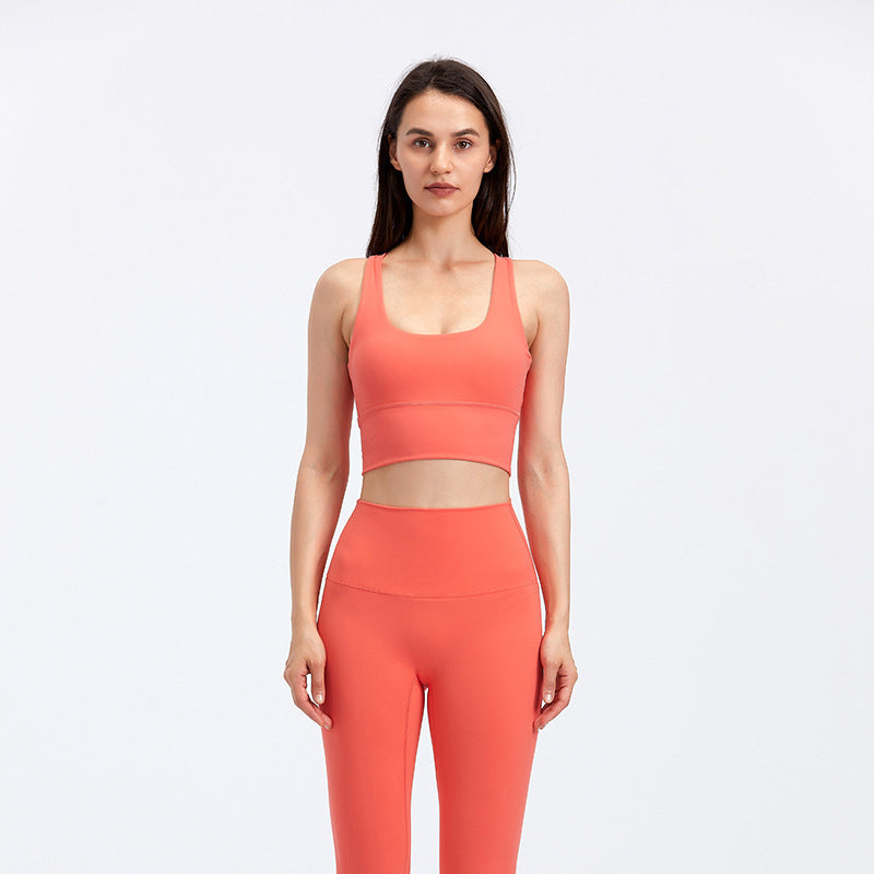 Women’s Fitness Running Yoga Bra – Super Elastic Cotton Blend Vest