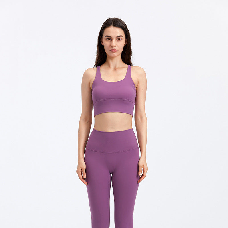Women’s Fitness Running Yoga Bra – Super Elastic Cotton Blend Vest