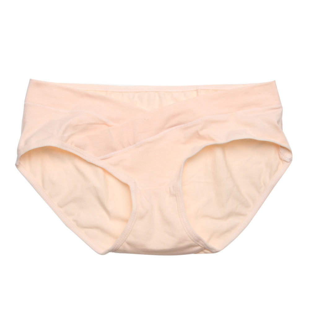 Soft Cotton Maternity Belly Support Panties – Breathable Low-Waist V-Shaped Pregnancy Underwear