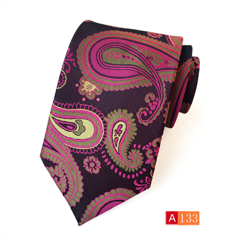 Men’s Polyester Jacquard Bow Tie – Casual & Formal Flower Pattern Arrow Style