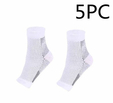 Men & Women Compression Ankle Support Socks – Anti-Fatigue Foot Sleeve for Pain Relief & Sports