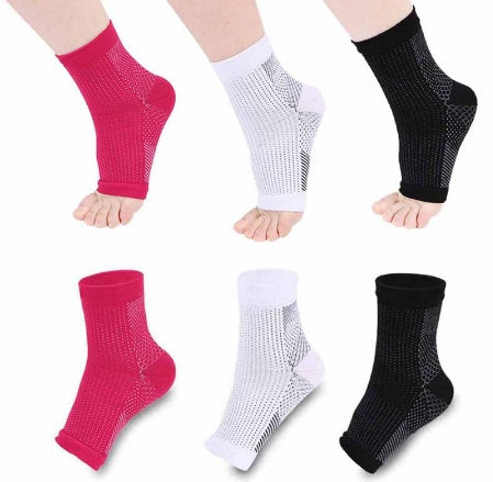 Men & Women Compression Ankle Support Socks – Anti-Fatigue Foot Sleeve for Pain Relief & Sports