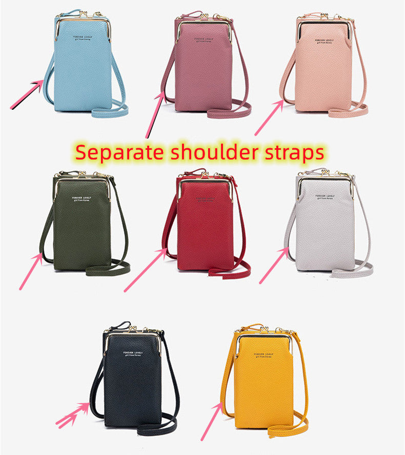 Fashion Lychee Pattern PU Leather Women’s Shoulder Bag – Korean Style Crossbody Handbag