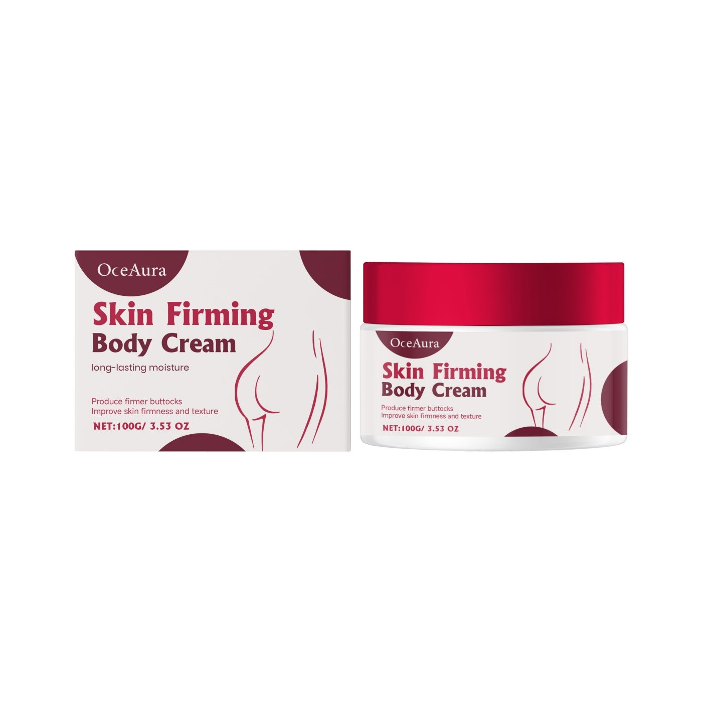 Skin Firming Body Cream | Collagen & Centella Extract Moisturizing Tightening Lotion