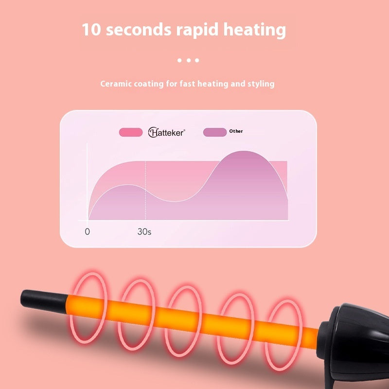 Mini Hair Curler for Air Bangs | Compact Curling Iron with Fast Heating