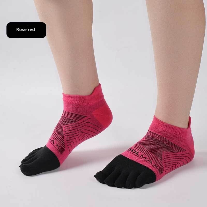Men’s Sports Marathon Toe Socks – CoolMax Quick-Dry Breathable Running Socks