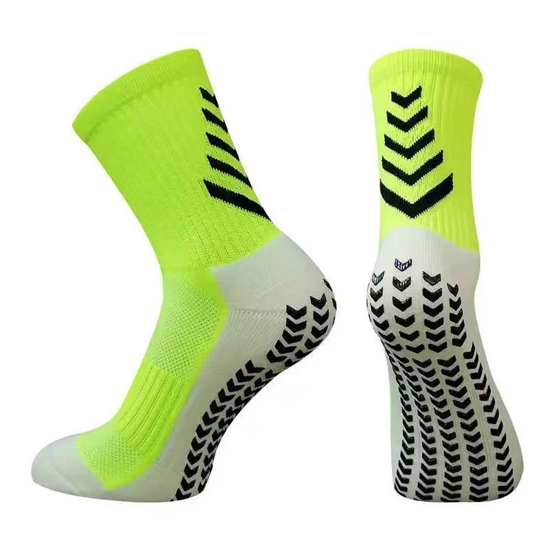 Men’s Mid-Calf Athletic Socks – Non-Slip Silicone Thickened Sports Running Socks
