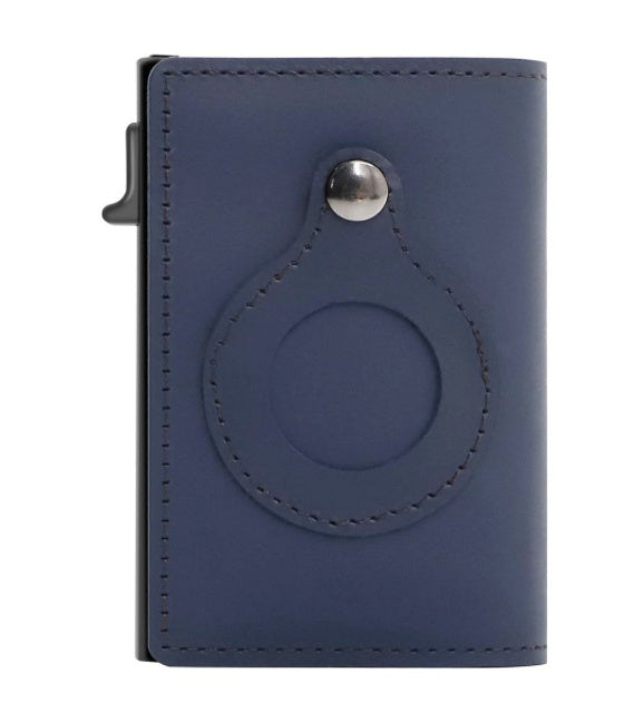 AirTag Wallet for Men – Anti-Theft RFID Slim Leather Card Holder with Money Clip & Apple AirTag Pocket