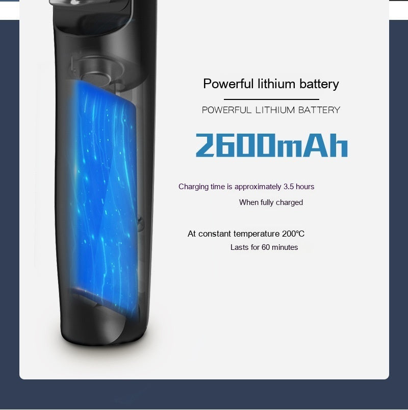 Wireless Charging Anion Straight Comb – USB Rechargeable Hair Straightener & Curler Brush