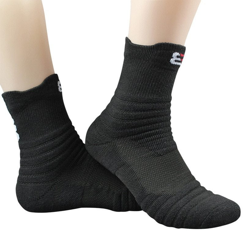 Unisex Pure Color Cotton Socks – 3 Pairs Breathable Casual Socks (Black/White/Gray)