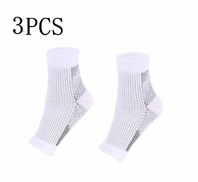 Men & Women Compression Ankle Support Socks – Anti-Fatigue Foot Sleeve for Pain Relief & Sports