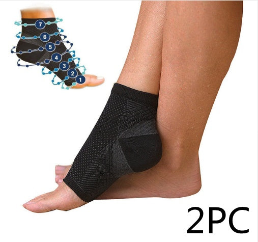 Men & Women Compression Ankle Support Socks – Anti-Fatigue Foot Sleeve for Pain Relief & Sports