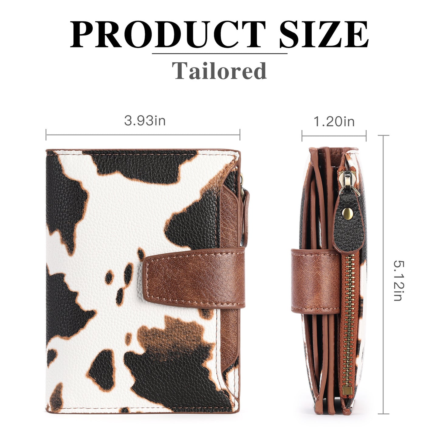 Women’s Short Leather Wallet Coin Purse – PU Anti-theft Credit Card Holder with Gift Box